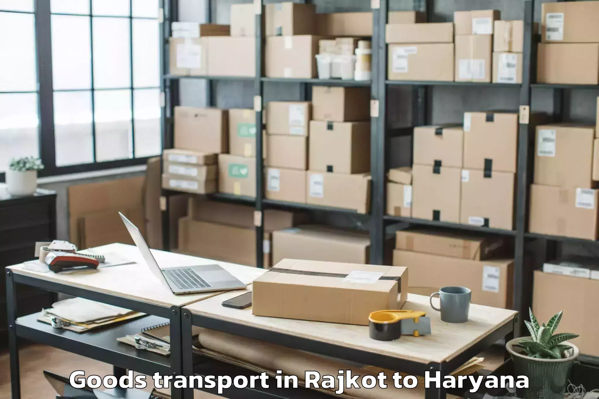 Easy Rajkot to Karnal Goods Transport Booking